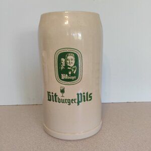 Bitburger Pils Massive 3 Liter Stein, Gray, Vintage, Rare